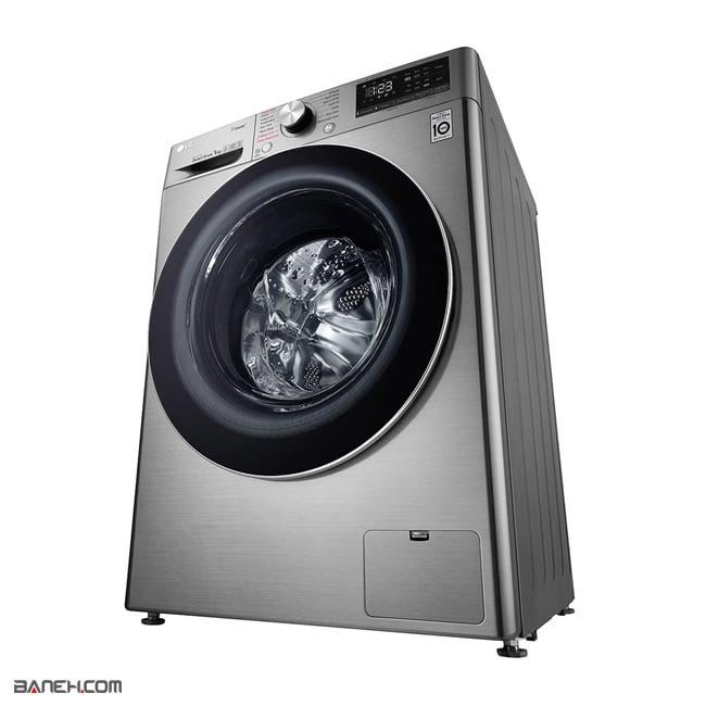 ماشین لباسشویی ال جی 9 کیلویی LG F4V5VYP2T نقره