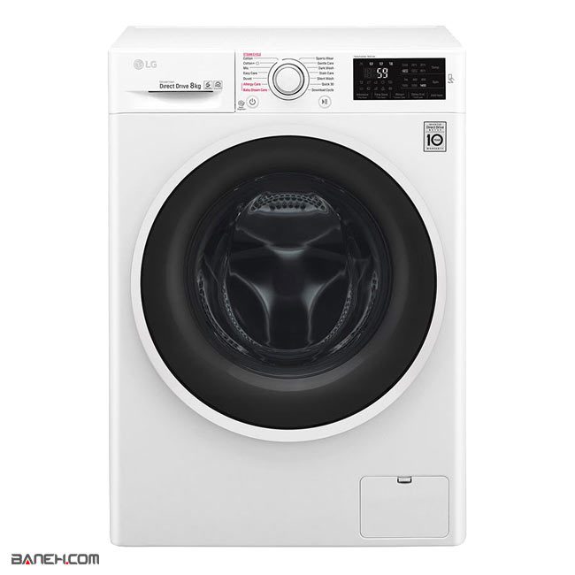 ماشین لباسشویی 8 کیلویی ال جی F4J6TNP8S LG Washing Machine