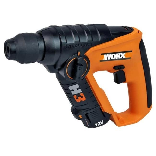 دریل شارژی چکشی دو کاره ورکس 12 ولت WORX WX382 جعبه کارتن دار