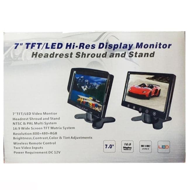 مانیتور تصویری داشبوردی خودرو 7 اینچی مدل Hi-Res-7 TFT/LED
